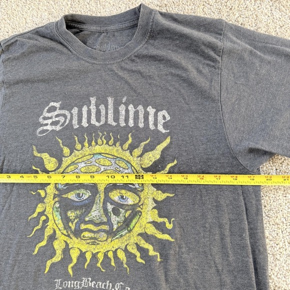 Sublime Shirt Womens XL Black Sun Long Beach CA Graphic Band Tee T-Shirt Music - Picture 4 of 6